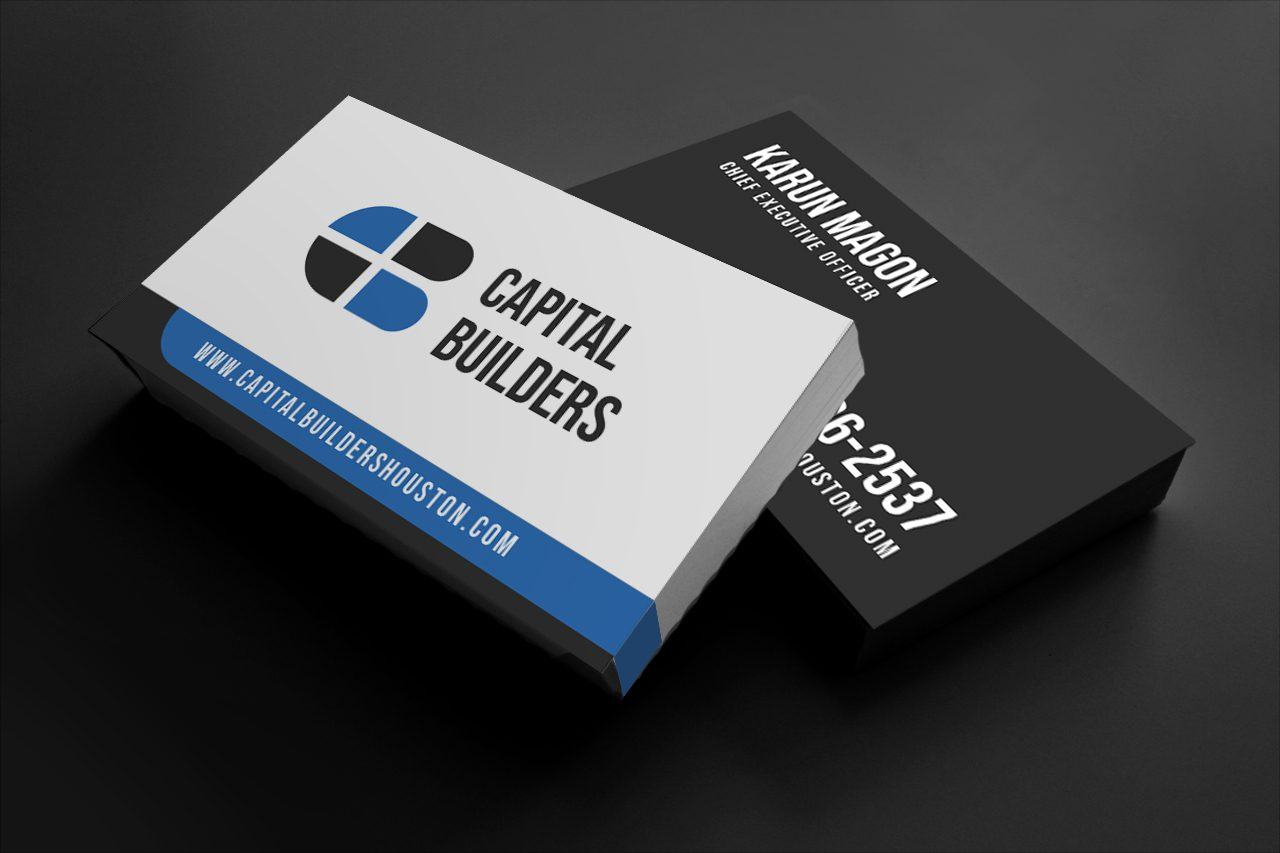 Capital Builders brand applied to print and collateral
