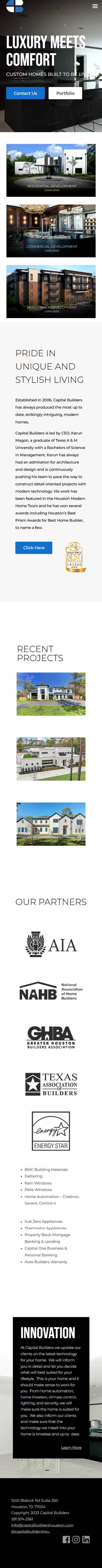 Mobile capture of the Capital Builders website